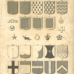 Heraldry, Plate 1, British Encyclopedia, Vol 3, 1809